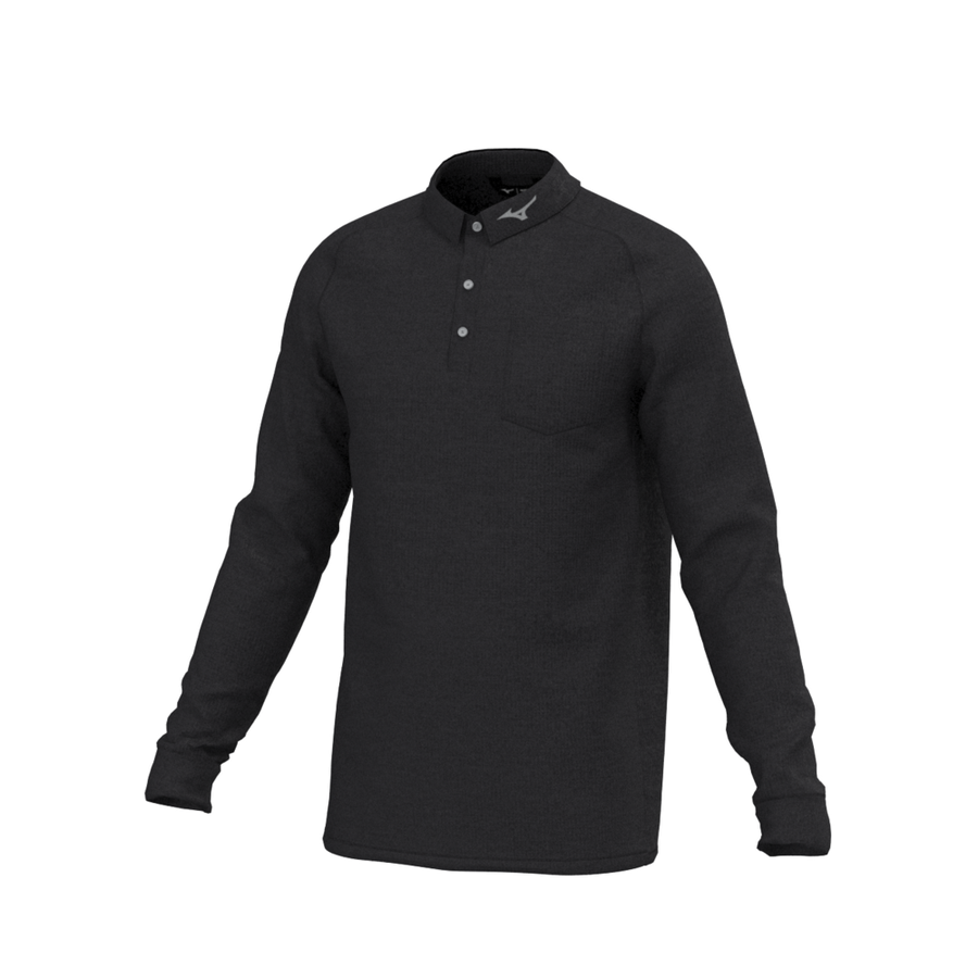 Mizuno Mizuno Melange L/S Polo Black